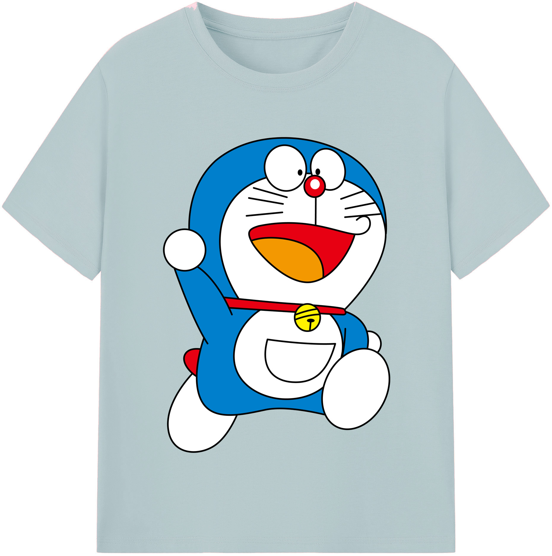 （画像用） ドラえもん Doraemon 綿100％半袖Tシャツ（フロントプリント）